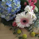 Pink for a dughter, Blue for a mom. 