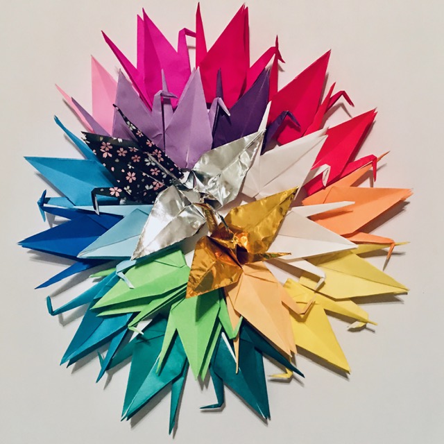 26 origami cranes for prayer