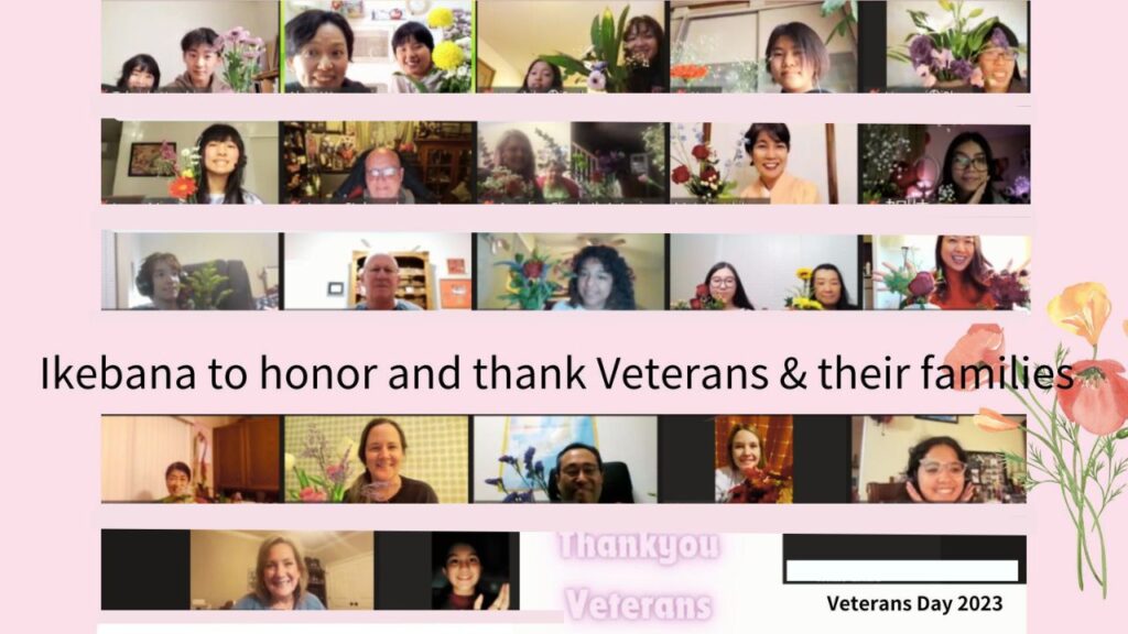 Veterans Day Ikebana 2023